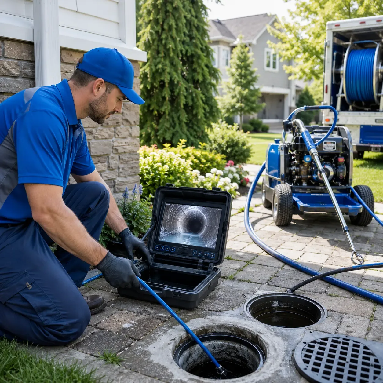Outdoor drain cleaning professionals serving Easton, PA