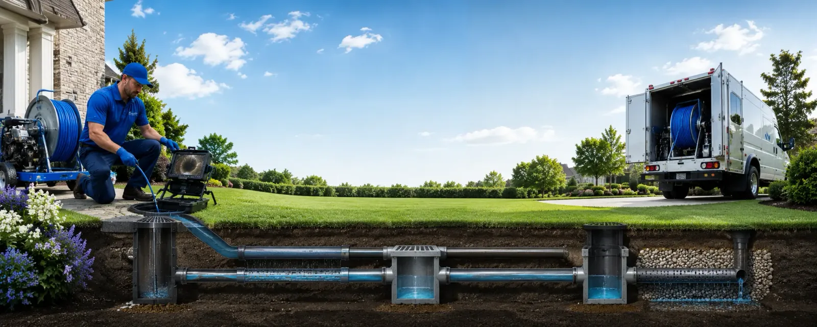 Outdoor drain cleaning information for Easton, PA